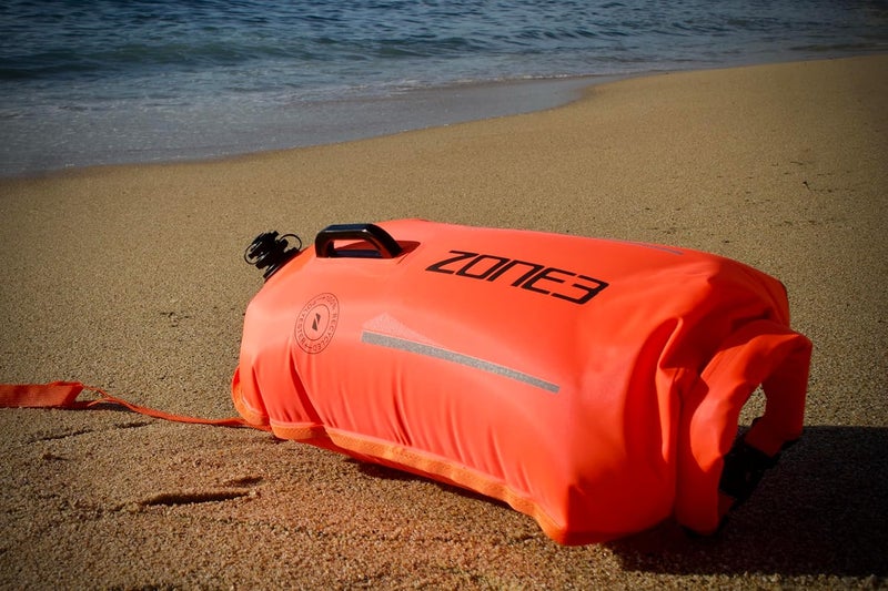 ZONE3 28L Swim Safety Buoy/Dry Bag Made with 100% Recycled Polyester for Open Water Swimming - Image 2